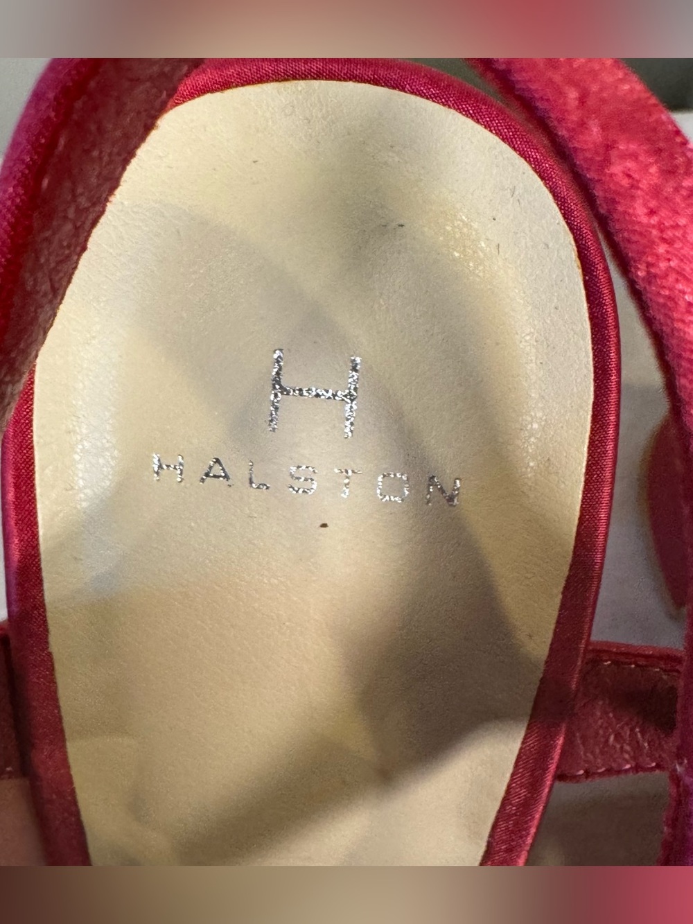 H by Halston pink Satin Platform Block Heel Sandals size 9, NWOT - Picture 7 of 7